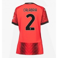 Stroje piłkarskie AC Milan Davide Calabria #2 Koszulka Podstawowej dla damskie 2023-24 Krótki Rękaw